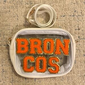 Clear crossbody stadium bag